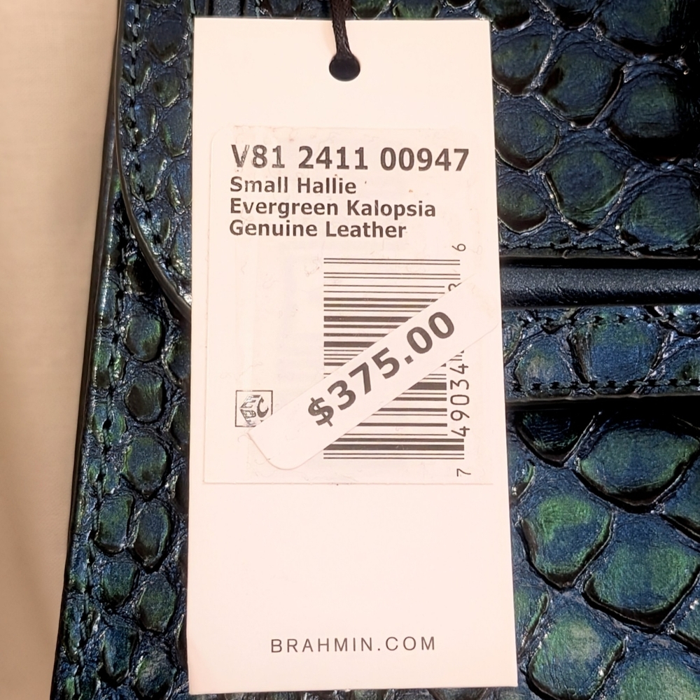 NWT Brahmin Small Hallie in Evergreen Kalopsia - Picture 15 of 15